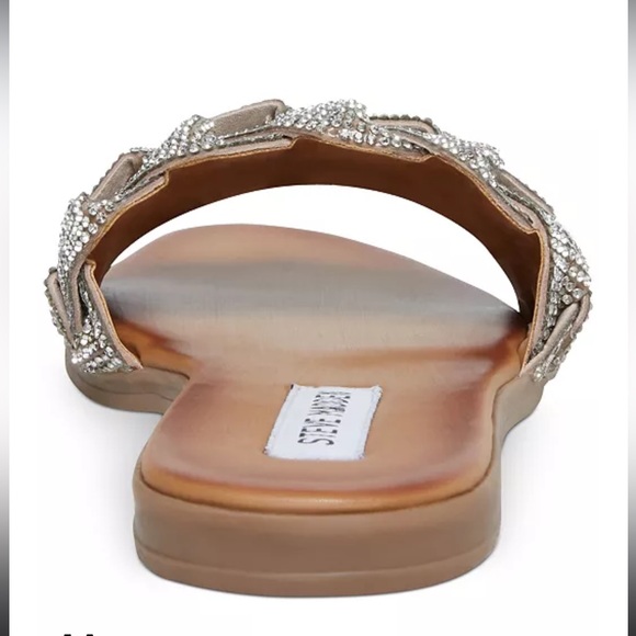 Steve Madden Women's Phayra Rhinestone Braided Slides Size 10 - Picture 2 of 12